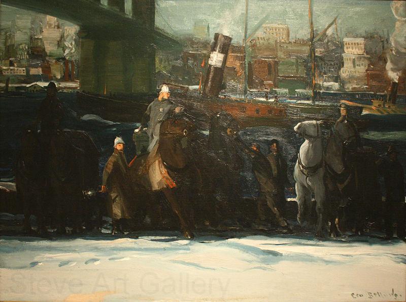 George Wesley Bellows Snow Dumpers Germany oil painting art